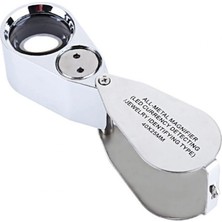 MiraLive Kontrol Için Özel Kutulu Metal Işıklı Lup 40X25