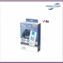 Çınaroğlu Ticaret 1 . Kalite Ithal Kutulu Bosch Bsa 3510 5 Katlı Bez Toz Torbası 4 Adet+1 Micro Filtresi