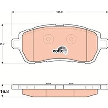 TRW Ön Balata Fıesta Vı 1.4-1.4Tdci 1.6 Tdcı 08 >Swıft 10 > Justy 07 > Mazda Iı 07 > Sırıon 08 > 1550219-8V512K021AA-04465B1120