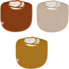 SHC4200 Mey Ithalat® Müslin Önlük 3'lü 60101 Kiremit Bej Hardal