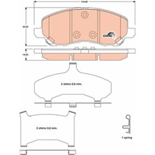TRW Balata Ön Jeep Compass 06>17 Patrıot 08>17 5191217AA-5191231AA
