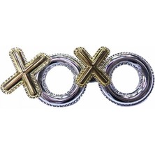 MiraLive Gümüş Renk Xoxo Yazılı Parti Gözlüğü 17X7 cm