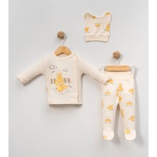 Babycan - Unısex  Civciv 3 Lü Hastane Çıkış Zıbın Seti