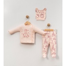 Babycan - Erkek  Filli Kedi 3 Lü Hastane Çıkış Zıbın Seti