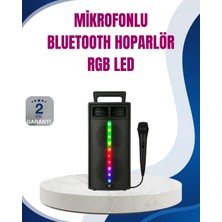Tiklad Kablosuz Rgb Işıklı Bluetooth Hoparlör | Ev, Parti ve Açık Hava Kullanımı