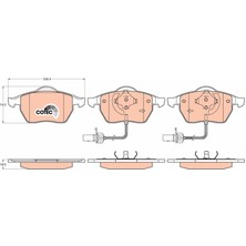 TRW Ön Balata Fişli Büyük Tip Passat-A4-A6 97-04 Gdb1307 4B0698151E-4B0698151K-4B0698151AB