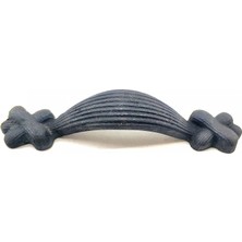 MiraLive Antika Tarz Dekoratif Pirinç Örgü Mobilya Kulbu - 22X120 Mm, Oksit