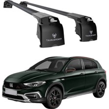 Fiat Egea Cross 2020–2025 Uyumlu Trs-2 Kilitli Sistem Ara Atkı Tavan Barı Siyah (2 Adet)