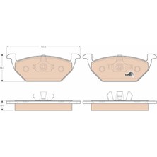 TRW Gdb1357 Ön Balata Golf Iv Bora 97-6.05 Polo 99 > Octavıa 97 >Leon Toledo 99-06 Ibıza 02 > Audı 1J0698151A-1J0698151B-6R0698151A