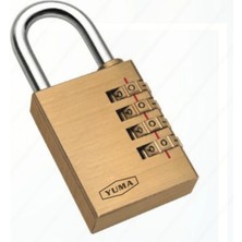 MiraLive Pirinç Şifreli Asma Kilit - 4 Basamaklı 50MM