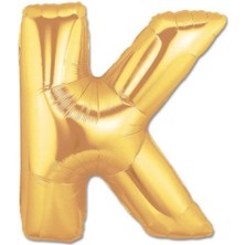 MiraLive K Harf Folyo Balon Altın Renk 40 Inç