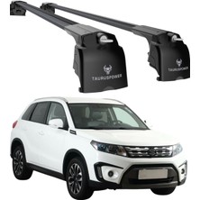 Suzuki Vitara 2015–2023 Uyumlu Trs-2 Kilitli Sistem Ara Atkı Tavan Barı Siyah (2 Adet)