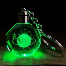 MiraLive Satürnlü Kız Tasarımlı Renk Değiştiren Anahtarlık