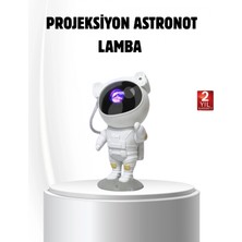 MiraLive Bluetooth Müzikli Astronot Projeksiyon Lambası Yıldız ve Ay Efektli