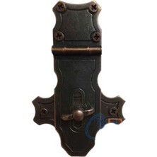 MiraLive Dekoratif Anahtarlı Sandık Askısı - 40X65MM, Oksit, 100 Adet