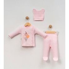 Babycan - Kız  Dondurma 3 Lü Hastane Çıkış Zıbın Seti