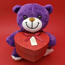 MiraLive Sevimli Kalp Kutulu Peluş Ayıcık
