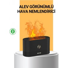 MiraLive Modern Tasarımlı Alev Efektli LED Aromaterapi Hava Nemlendirici