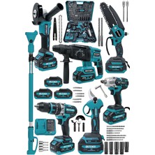 Steiner 21V Şarjlı Kırıcı Delici + Makas + Dal Budama + Matkap + Taşlama + Somun Sökme + Teleskop M71113