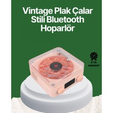 MiraLive Vintage Tarz Bluetooth Hoparlör – Gece Işığı ve Zaman Göstergeli