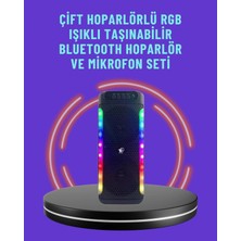 MiraLive Ev ve Dış Mekan Kullanımına Uygun Rgb Işıklı Hoparlör