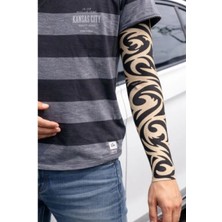 MiraLive Giyilebilir Kol Dövmesi Çorap Dövme 3D Baskılı Kol Bacak Dövme 2 Adet Model 14