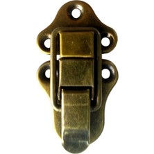 MiraLive Sandık, Kutu Klipsi, Ön Kilidi - 72X40MM, Antik, 1 Adet