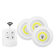 MiraLive Kablosuz Uzaktan Kumandalı 3 Lü LED Lamba Seti