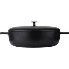 Yüksek Kaliteli 28 cm Kısa Tencere, Dayanıklı ve Şık Mutfak Gereci