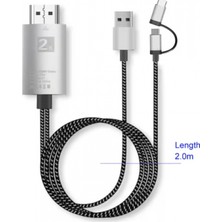 MiraLive ZR855 P8 2 In 1 Hdtv Kablo