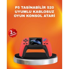 Tiklad Uzun Pil Ömürlü 520 Oyunlu P5 Retro Konsol