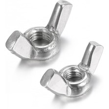 MiraLive Çelik Kelebek Somun M5 - 10 Adet