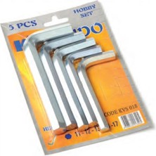 MiraLive Kendo Büyük 6 Köşe Alyan Seti 5 Parça