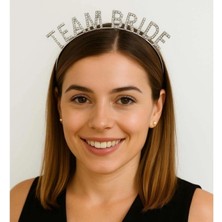 MiraLive Gümüş Renk Team Bride Taç Plastik – Gelin ve Nedime Tacı