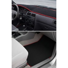 Ulus Tekstil Toyota Corolla Efsane Kasa ( 1992 - 1998 ) Torpido Koruma Halısı - 5’li Oto Halı Paspas | Takım Set