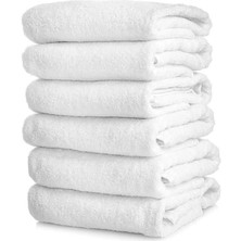 Tiklad Nevresim Dünyası 6'lı Otel Tipi 90X150 Banyo Havlusu Beyaz