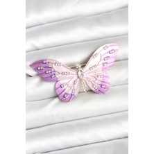 Tiklad Lila Renk Kelebek Model Broş