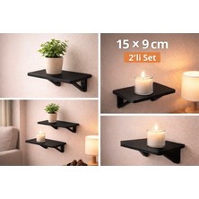 Juli  2’li Set Mini Duvar Rafı – Plastik Raf (15 x 9 Cm)