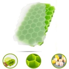 Tiklad Yumurcak Shop® 37 Bölmeli Slikon Petek Şeklinde Buz Kalıbı