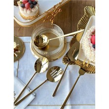 Gold 5 Parça Servis Kaşık Seti, Şık ve Kullanışlı Mutfak Gereçleri