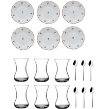 18 Parça Mineli Acem Çay Bardağı Takımı Seti, Şık ve Kullanışlı
