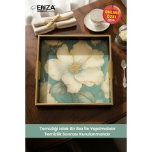 Leyla Çay Kahve ve Sunum Tepsisi, 36 Cm, Şık ve Kullanışlı Tasarım