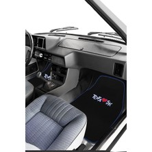 Ulus Tekstil Tofaş / Şahin / Doğan / Kartal Uyumlu Mavi Şeritli 5'li Set Oto Paspas Takımı