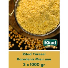 Ritad Yöresel Karedeniz  Mısır Unu(Ekmeklik-Muhlamalık) 3 x 1000 G