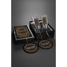 Kişiye Özel Erkek Isimli Ikili Rakı Bardağı Seti Hediye