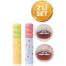 Yeni Özel 2'li Set Yoğun Pigment, Gün Boyu Kalıcılık - Kadifemsi Doku, Kolay Uygulama