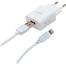 Derin Stok Powerway X-907 5 Volt 2000 Ma Hızlı Şarj Başlık Adaptörü - Iphone Kablo
