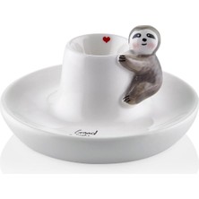 Sevimli Tembel Hayvan Desenli Yumurta Saklama Kabı 16X9 cm