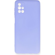 Derin Stok Galaxy M51 Kılıf First Silikon - Lila