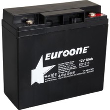 Derin Stok Euroone EO1218 12 Volt 18 Amper Bakımsız Kuru Agm Akü